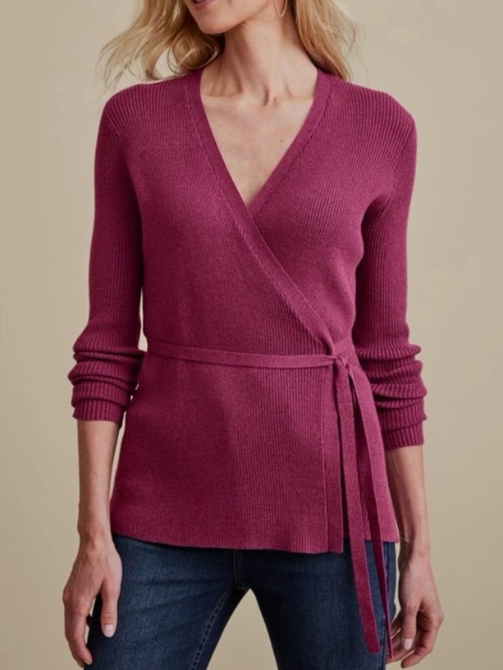Soft Surroundings Clare Wrap Sweater - Picture 2 of 11